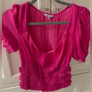 Bright pink Naked Zebra blouse, size M